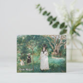 Carte Postale Berthe Morisot - La chasse aux papillons (Debout devant)
