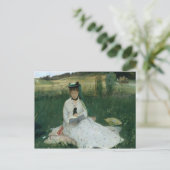 Carte Postale Berthe Morisot - lecture (Debout devant)