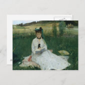 Carte Postale Berthe Morisot - lecture (Devant / Derrière)