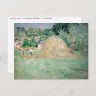 Carte Postale Berthe Morisot - Les piles de Haystacks à Bougival