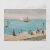 Carte Postale Berthe Morisot - Sur la plage, Les Petites-Dalles (Devant)