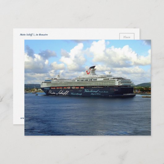 Carte Postale Berthed à Bonaire (Devant / Derrière)