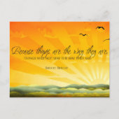 Carte Postale Bertolt Brecht Citation Inspirationnelle "Changeme (Devant)