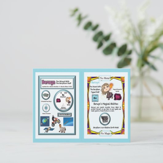 Carte Postale Berwyn sorcier - Élément Béryllium (Debout devant)