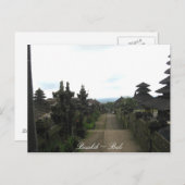 Carte postale Besakih Temple Bali (Devant / Derrière)