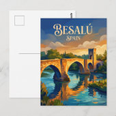 Carte Postale Besalú Espagne (Devant / Derrière)
