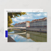 Carte Postale Besançon le long de la rive (Devant / Derrière)