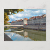 Carte Postale Besançon le long de la rive (Devant)