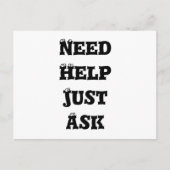 Carte Postale Besoin d'aide Poser une question 2020 (Devant)