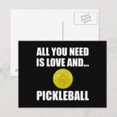 Carte Postale Besoin D'Amour Et De Pickleball (Devant / Derrière)