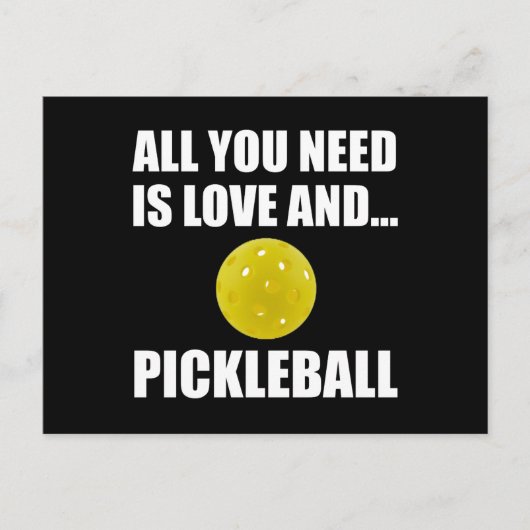 Carte Postale Besoin D'Amour Et De Pickleball (Devant)
