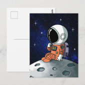 Carte Postale Besoin d'espace, Astronaute, Spationaute (Devant / Derrière)