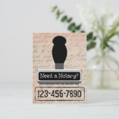 Carte Postale Besoin d'un timbre en caoutchouc avec numéro de té (Debout devant)