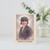 Carte Postale Bessie Coleman Aviatrix Angel (Debout devant)