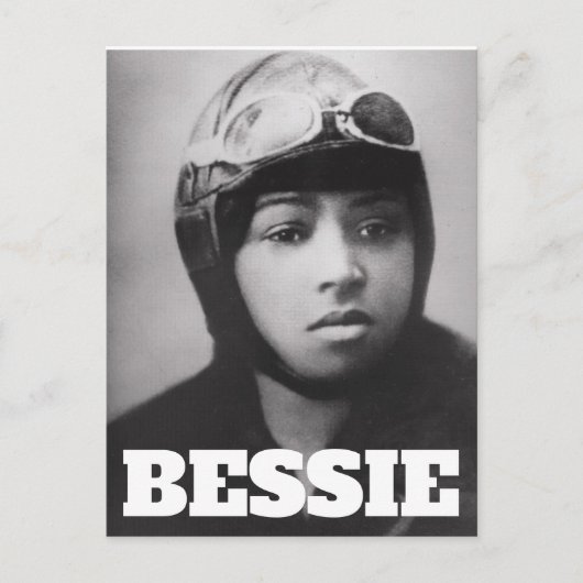 Carte Postale Bessie Coleman - Pionnier de l'aviation (Devant)