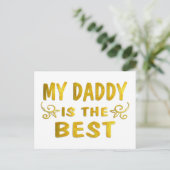 Carte Postale Best Daddy (Debout devant)