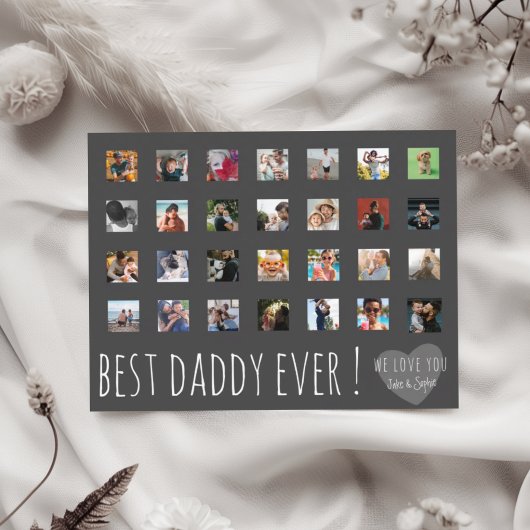 Carte Postale Best Daddy Ever 28 Photo