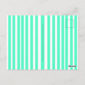 Carte Postale Best ever mom green stripped pattern pastel neon  (Dos)