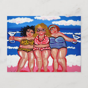 Carte postale Best Friends Martini Beach Divas