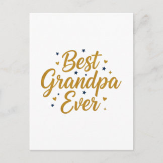Carte Postale best grandpa ever 