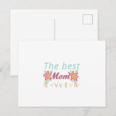 Carte Postale best mom ever card (Devant / Derrière)