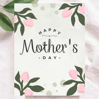 Carte Postale Best Mom Ever Floral Mother’s Day Card