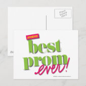 Carte Postale Best Prom Ever - Vert (Devant / Derrière)