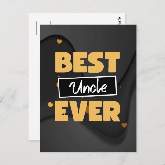 Carte Postale Best Uncle ever (Devant / Derrière)