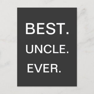 Carte postale Best Uncle Ever