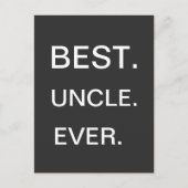 Carte postale Best Uncle Ever (Devant)