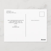 Carte Postale Best Year Ever Modern New Baby Photo Collage (Dos)