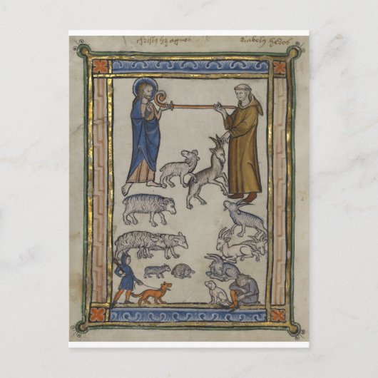 Carte Postale Bestiaire médiéval (Devant)