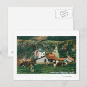 Carte Postale Bétail parmi les granges scèneSkagway, AK (Devant / Derrière)