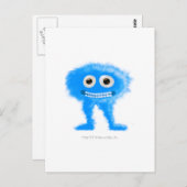 Carte Postale Bête à pattes bleues (Devant / Derrière)