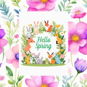 Carte Postale Bêtes, Hello Spring, Post-croisement