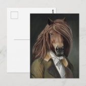 Carte Postale Bêtes nobles - Cheval Dandy (Devant / Derrière)