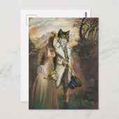 Carte Postale Bêtes nobles - Loup dans les vêtements de mouton (Devant / Derrière)