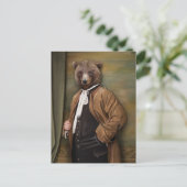 Carte Postale Bêtes nobles - Ours Dandy (Debout devant)