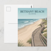 Carte Postale Bethany Beach, Delaware (Devant / Derrière)