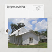 Carte Postale Bethel Primitive Baptist Dade City FL (Devant / Derrière)