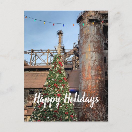 Carte Postale Bethlehem Steel PA Noël Joyeuses vacances (Devant)