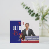 Carte Postale BETO O'Rourke Texas 2018 (Debout devant)