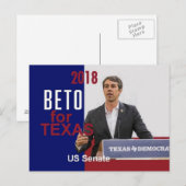 Carte Postale BETO O'Rourke Texas 2018 (Devant / Derrière)