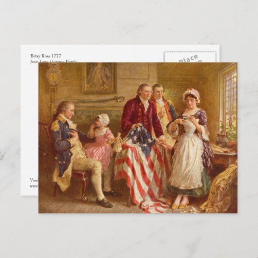Carte postale Betsy Ross (Devant / Derrière)