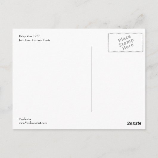 Carte postale Betsy Ross (Dos)