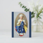 Carte Postale Betsy Ross coudre le premier drapeau américain (Debout devant)