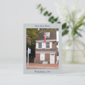 Carte postale Betsy Ross House (Debout devant)