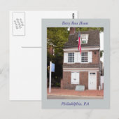 Carte postale Betsy Ross House (Devant / Derrière)