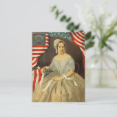 Carte Postale Betsy Ross Premier drapeau américain Portrait Vint (Debout devant)