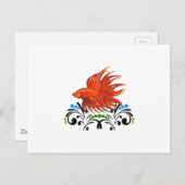 CARTE POSTALE BETTA FISH ARTSY (Devant / Derrière)